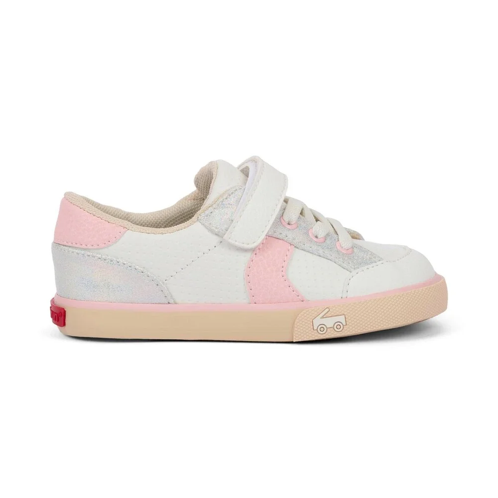 See Kai Run Connor Sneakers Toddler 5 M White Pink Low Top Casual Shoes ZOGG3319